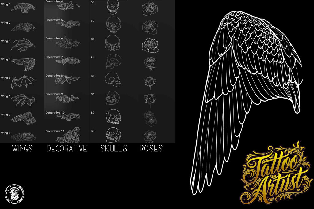 The Tattoo Artist Ultimate, 13500k+ Creative tattoo art toolkit XXL ( digital download )