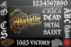 Blackletter Procreate Stamp Brushes | Gothic Tattoo Lettering Design Kit