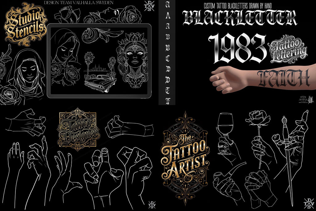The Tattoo Artist Ultimate, 13500k+ Creative tattoo art toolkit XXL ( digital download )