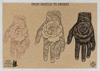 ProcreateTattoo Stamp Brushes, Hand Tattoo ideas ( digital download )