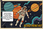 The Retro print kit - 5 Bundles in 1, custom brushes & textures for Procreate