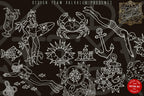 Traditional Tattoo Art vol.3 - custom art, digital download Procreate Stencils