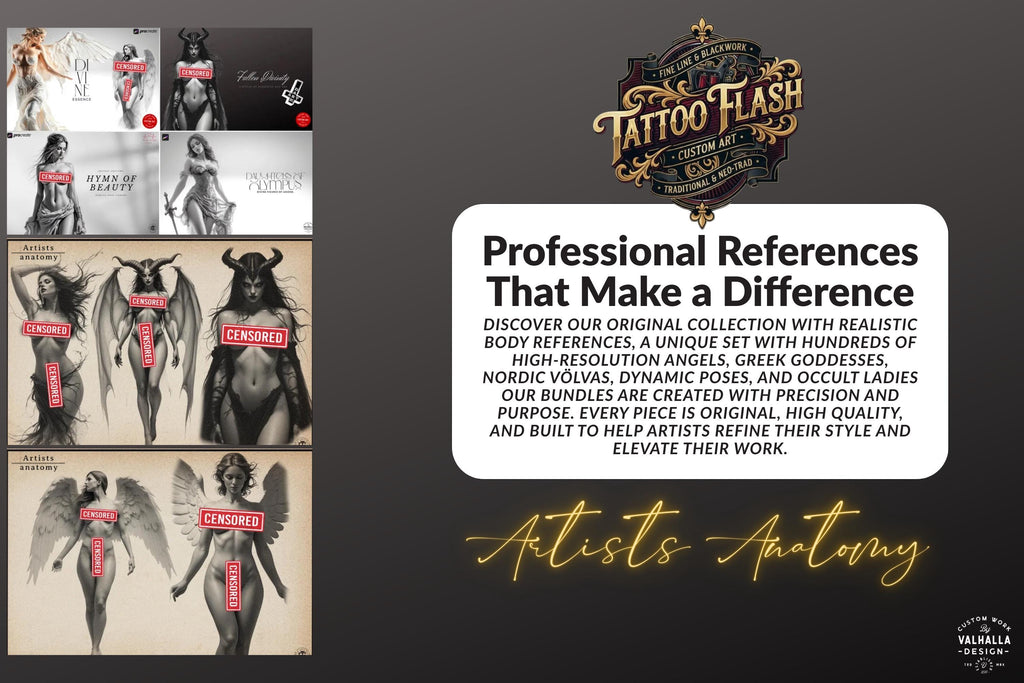The Tattoo Artist Ultimate, 13500k+ Creative tattoo art toolkit XXL ( digital download )