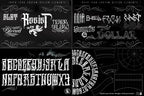 Procreate Tattoo Lettering Kit, Chicano Blackletter Fonts, 1200+ Stamps & Brushes