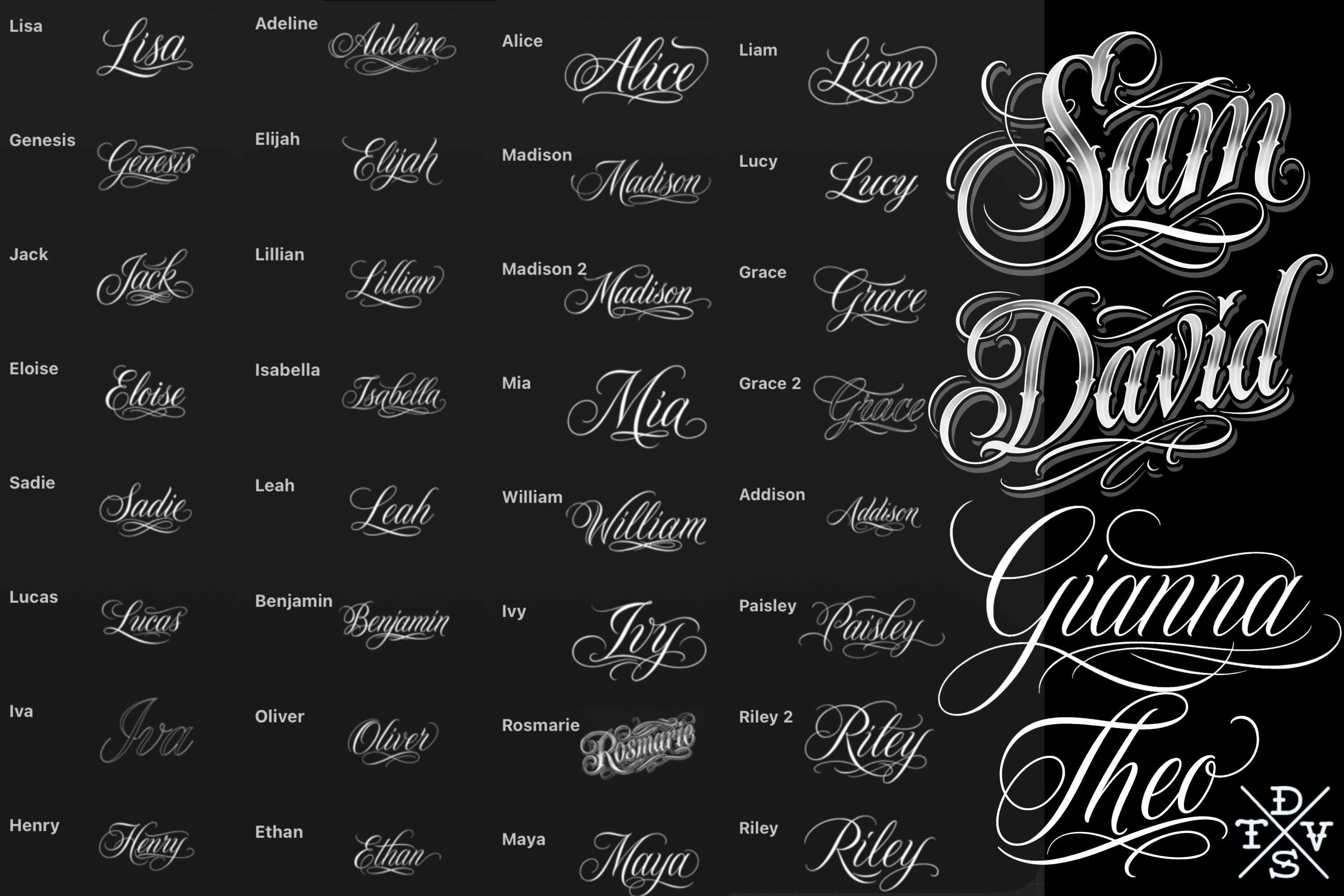 Procreate Tattoo Lettering Kit, Chicano Blackletter Fonts, 1200+ Stamps & Brushes
