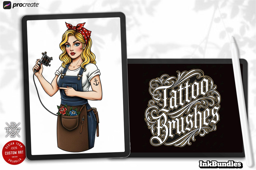 Procreate Tattoo Brush Set: 280+ Custom Brushes (Digital Download)
