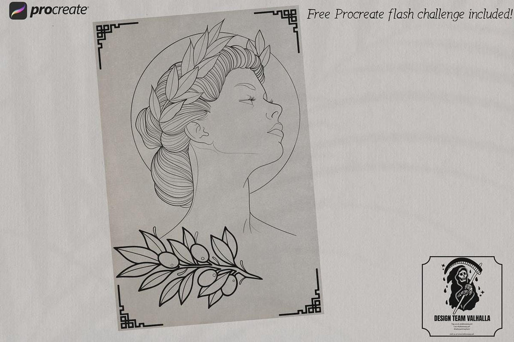 Procreate Traditional tattoo art XL, 600+ designs drawn by handmade ( digital download for Procreate )