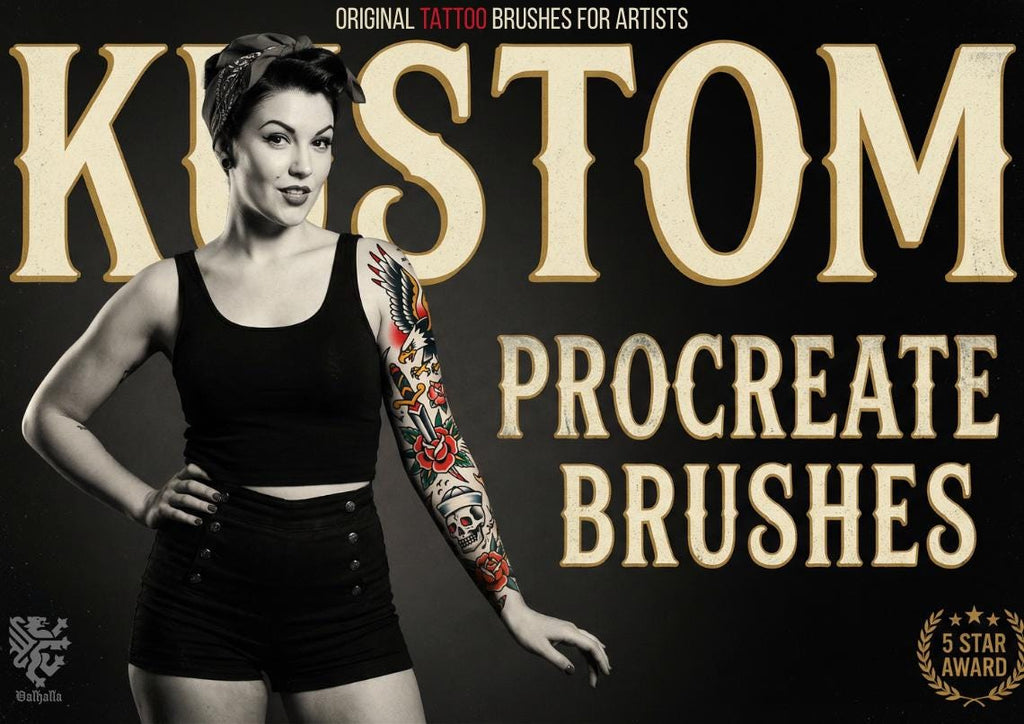 Procreate Tattoo Brushes: The Real Needles - 80+ Custom Brush Set