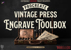 Vintage Press Procreate Brushes: 200 Retro Printmaking & Engraving Textures