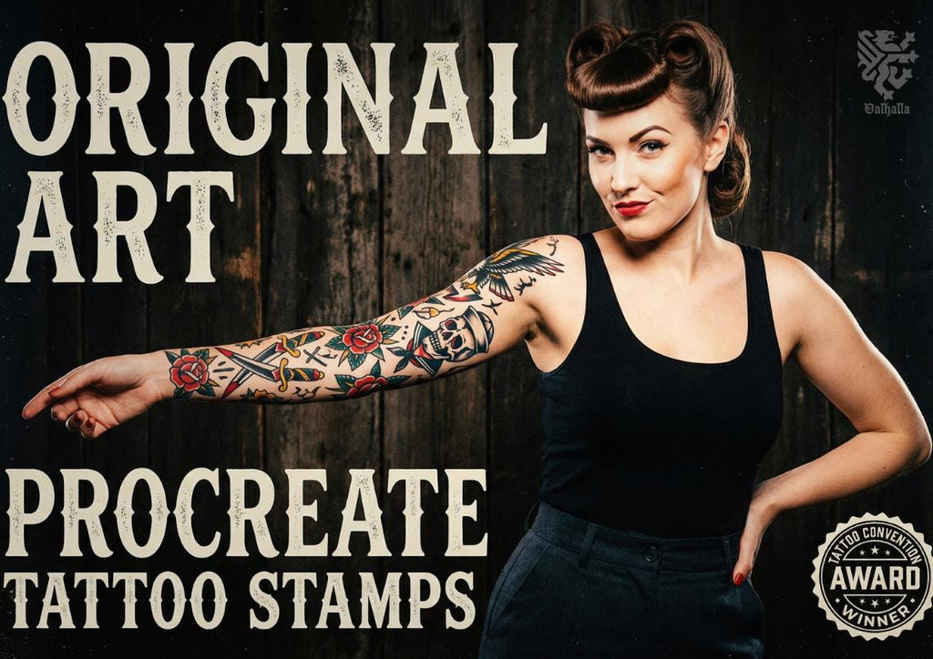 Traditional vol.5, 115+ tattoo ideas, outlined traditional stencils, made in Sweden