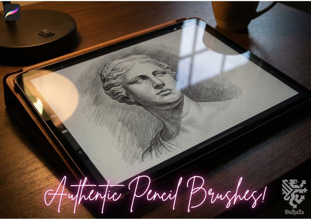 PencilReal ~ realistic pencil brush bundle for Procreate, XL creative kit!