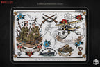War Tattoo Stencils, 150+ designs, Procreate WW1 Art (Digital Download)