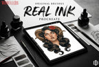 Procreate, Real Ink, custom brushes, canvases & textures
