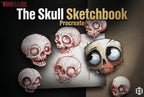 Skull Sketchbook: 500+ Procreate Stamps, Tattoo Art Reference (Digital Download)