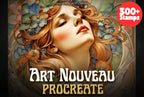 Art Nouveau Procreate Kit: ~400 Stamp Brushes (PDF)