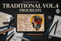 Procreate, Tattoo ideas vol.2 & vol.3 ~ 200+ custom designs
