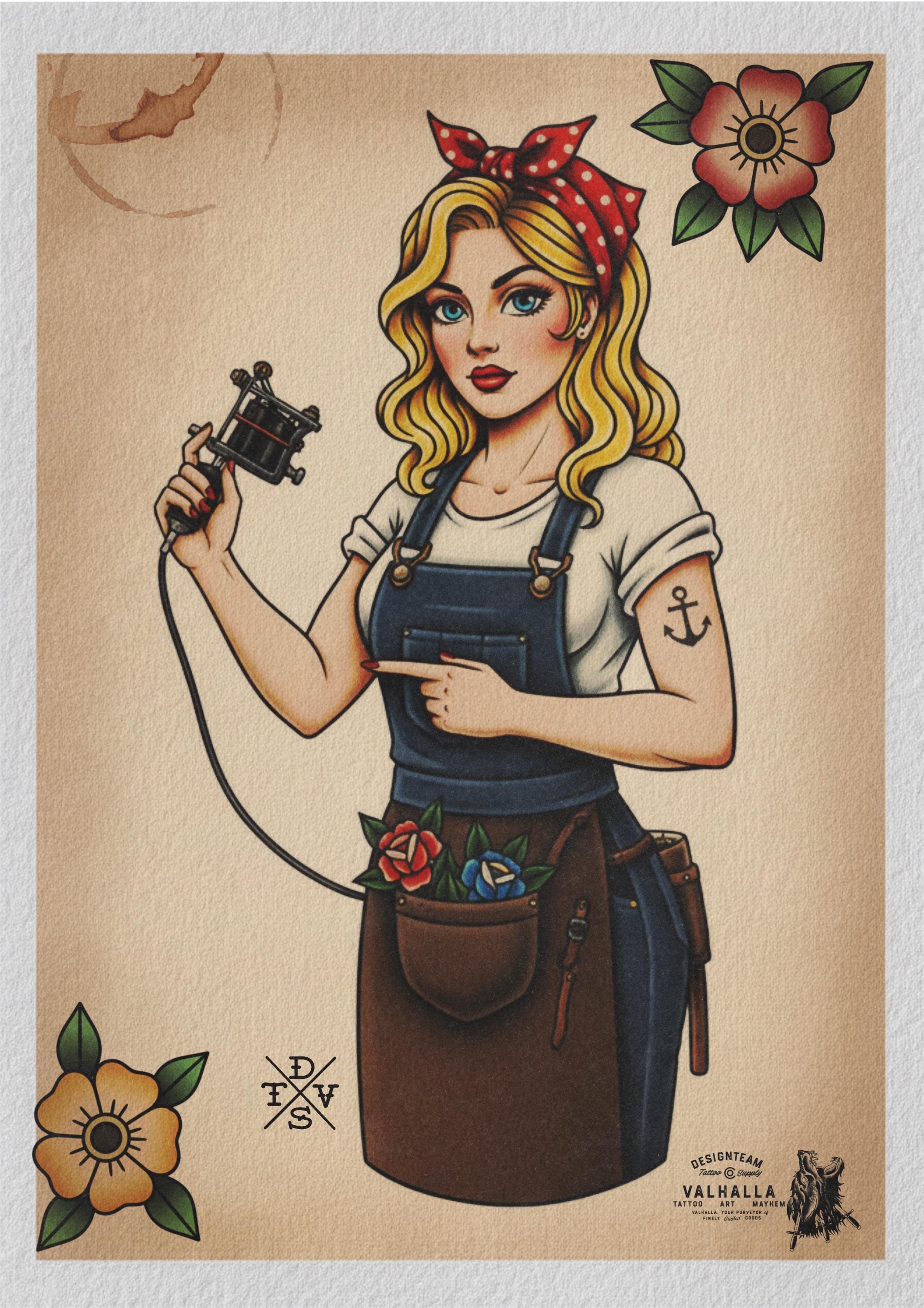 Traditional Tattoo Art vol.3 - custom art, digital download Procreate Stencils