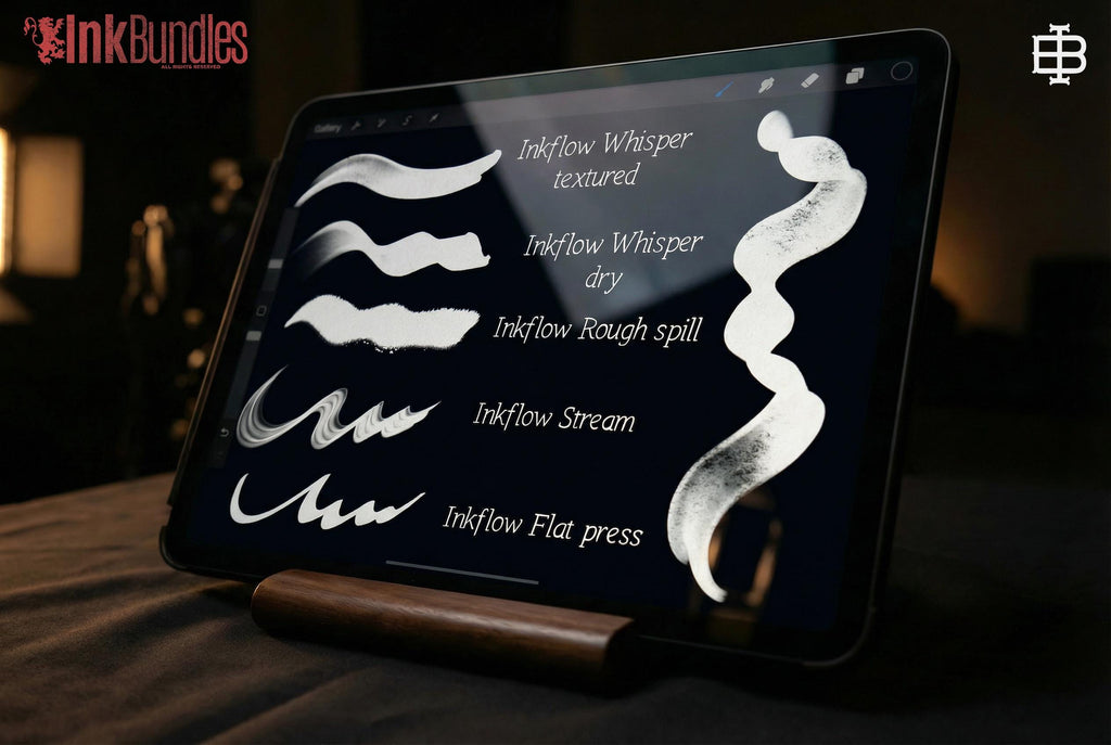 Blackletter Procreate Brushes: Gothic Calligraphy, Tattoo Lettering