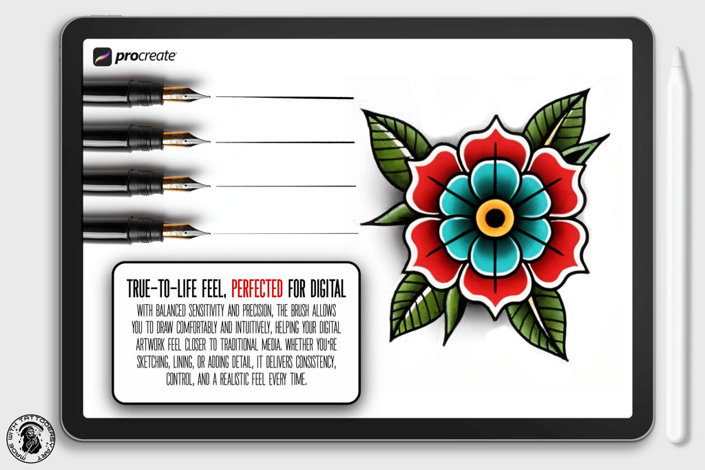 Procreate Tattoo Brush Set: 280+ Custom Brushes (Digital Download)