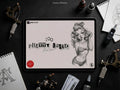 Drawing Pretty Ladies, 100+ Cartoon pinups, Procreate stamps and pdf