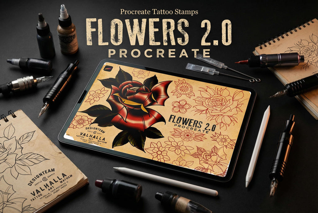 Flower references for Procreate