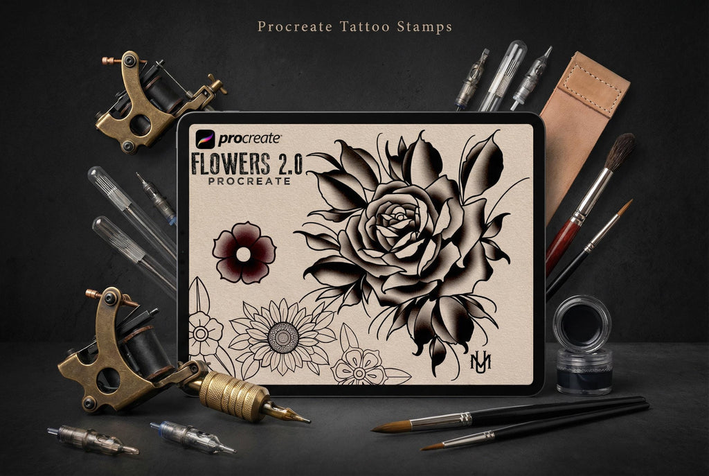 Flower references for Procreate