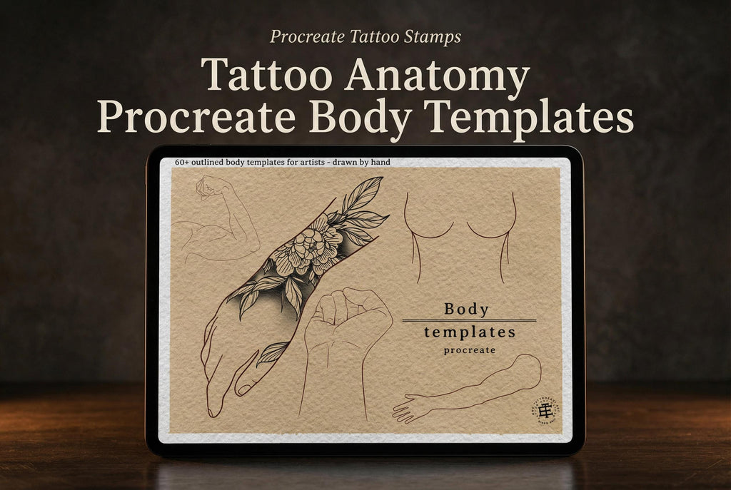 Body templates / tattoo placement for Procreate