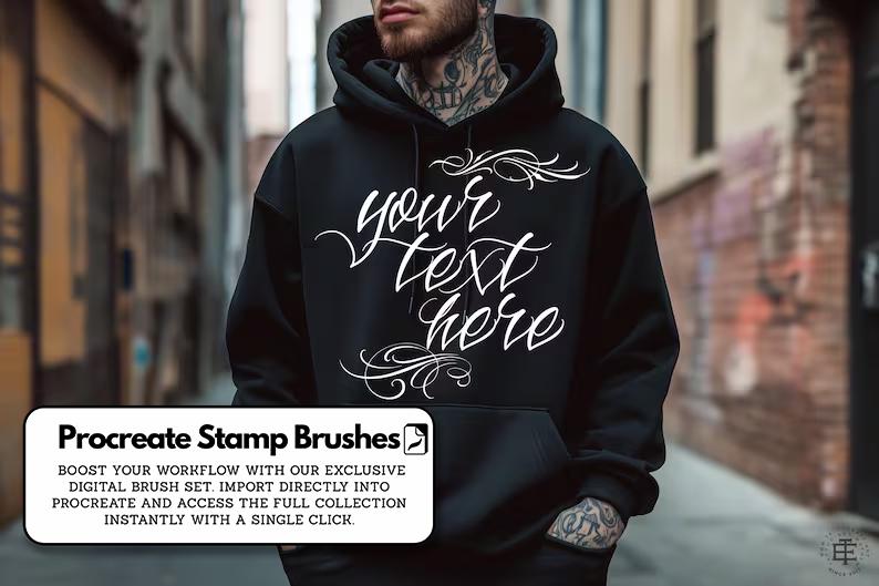 Chicano Lettering kit - Procreate XL | Cholo ( digital download ) Tattoo Fonts design kit