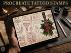 Traditional Tattoo Procreate Stamp brushes, Vol. 5, 100 Designs (Digital Download) studio stencils