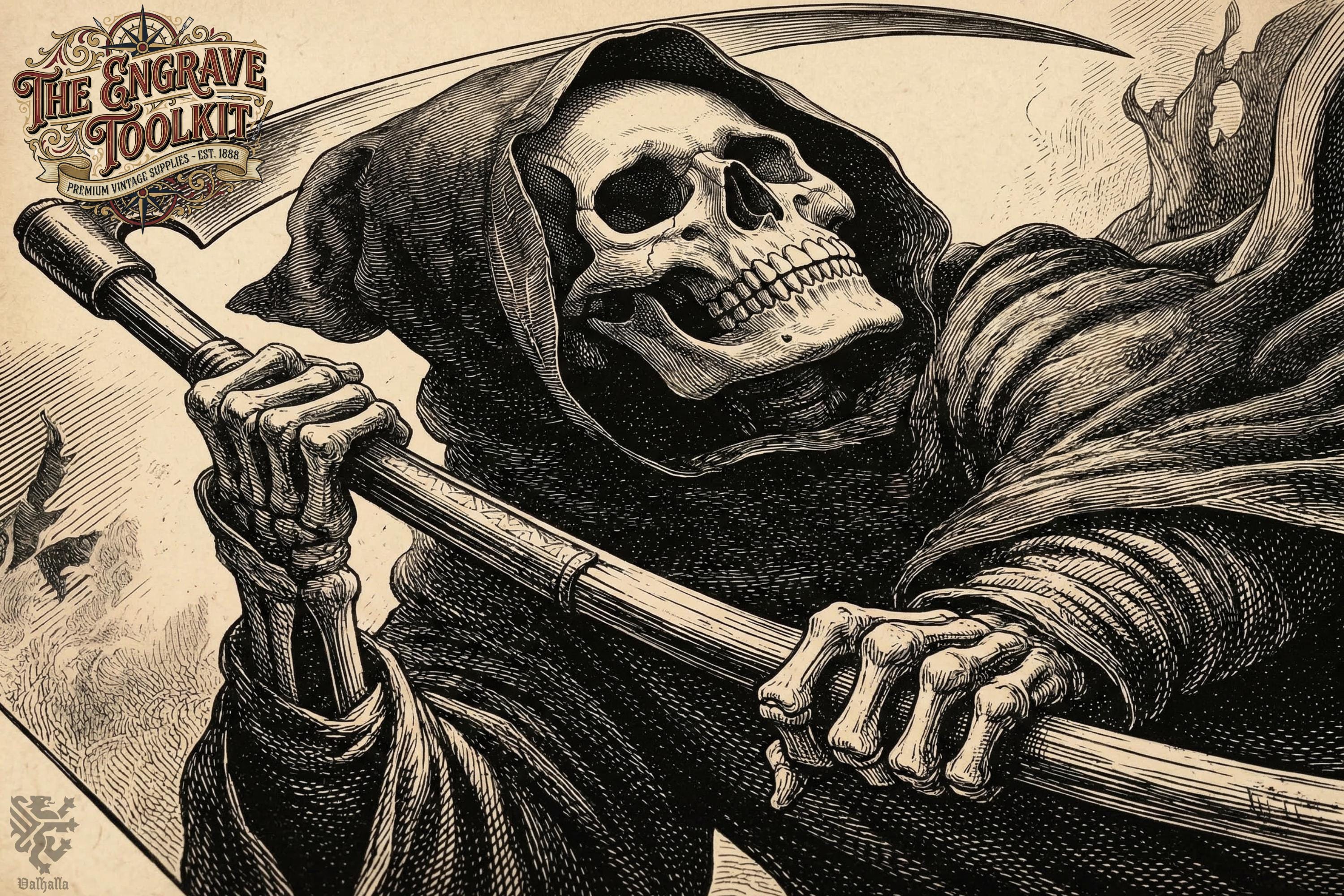 Procreate Engraving Brush Kit: 360+ Woodcut Texture Brushes & Canvas (Digital Download