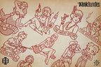 Traditional Pinup Design kit - Procreate | 150+ Classic old-scool , stencils ( digital download ) Tattoo Flash Art
