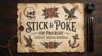 Procreate, stick n poke ~ 100% custom made brushes, designs, canvas & palettes