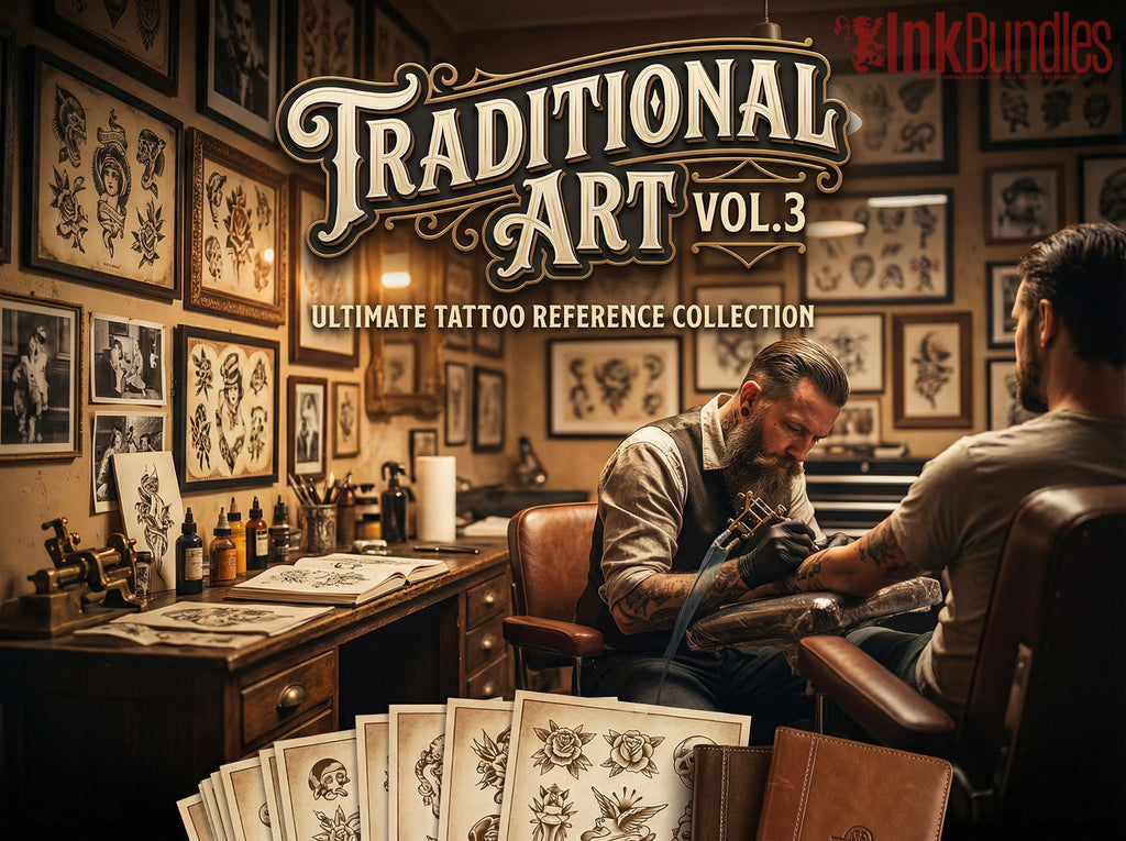 Traditional Tattoo Art vol.3 - custom art, digital download Procreate Stencils