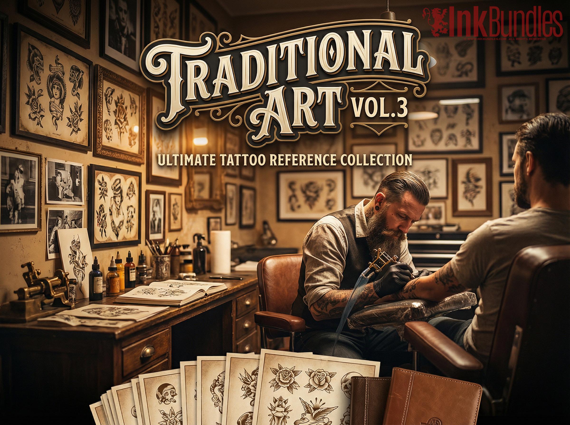 Traditional Tattoo Art vol.3 - custom art, digital download Procreate Stencils