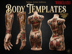 Procreate Tattoo Stamps: 145 Body Part Brushes for Tattoo Design