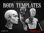 Procreate Tattoo Stamps: 145 Body Part Brushes for Tattoo Design