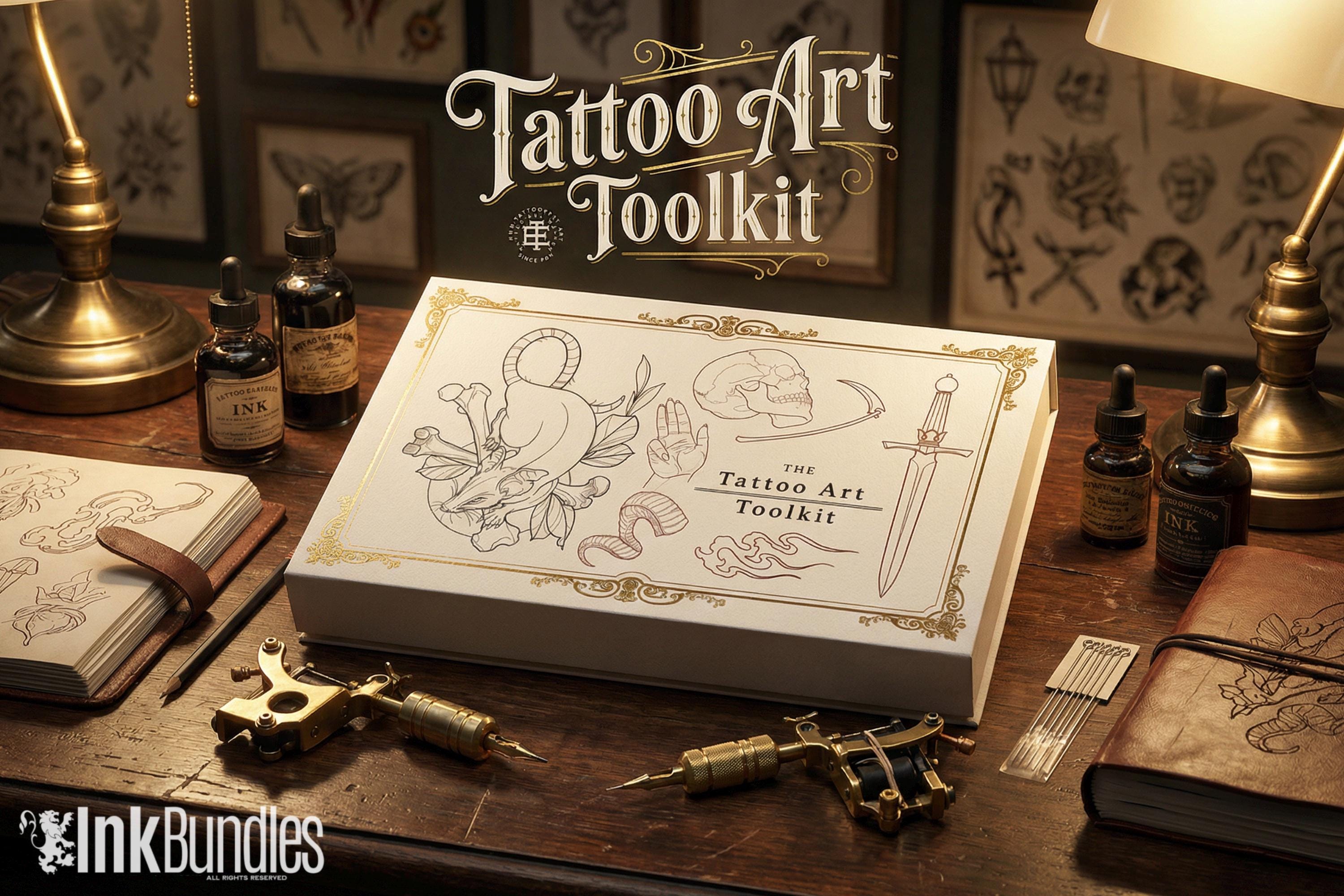The Tattoo Art Toolkit: 1000+ Custom Stamps & Brushes (Digital Download)