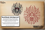 Traditional Spiders - custom art | digital download | Tattoo Stencils | Flash designs
