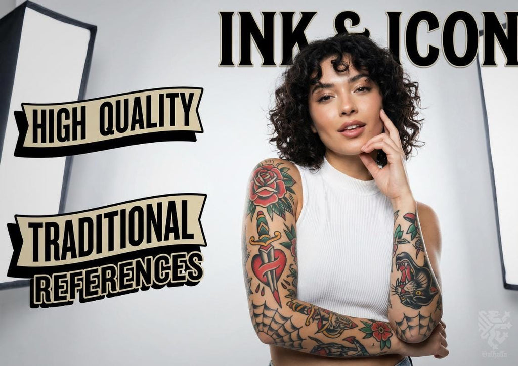 Traditional Tattoo Flowers 120 files – Procreate Stamps | Old School Flower Clipart – PNG, SVG, EPS