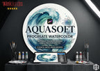 Procreate Watercolor Brush Set: AquaSoft + Studio, Realistic Canvas Textures Digital Download