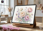 Procreate Watercolor Brush Set: AquaSoft + Studio, Realistic Canvas Textures Digital Download