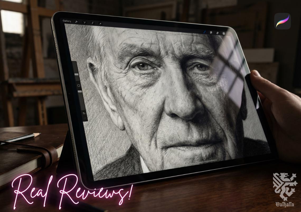 Procreate, The Pencil Toolbox, authentic custom built brushes for Procreate