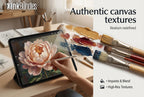 Master Oil Procreate Brush Set: 66 Custom Brushes, 4 Canvases