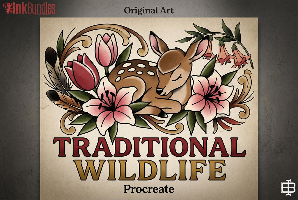 Procreate, Traditional wildlife (Digital Download)
