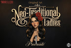 Neo-Traditional Tattoo References, Procreate Stamps & Flash Art, Procreate/Photoshop 300+