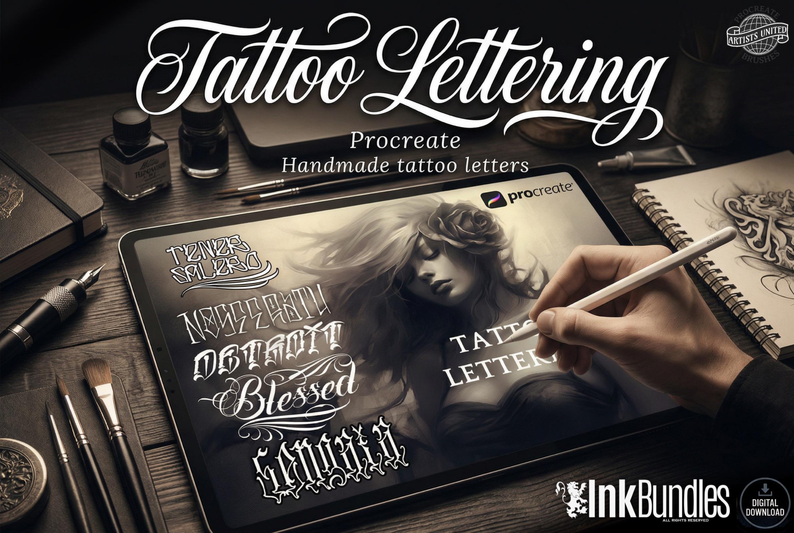 Tattoo Lettering for Procreate