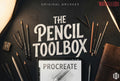 Procreate, The Pencil Toolbox, authentic custom built brushes for Procreate