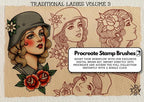 The Traditional Tattoo Artist 2 - 1000+ files, PNG, SVG & EPS Procreate/Photoshop Stencils