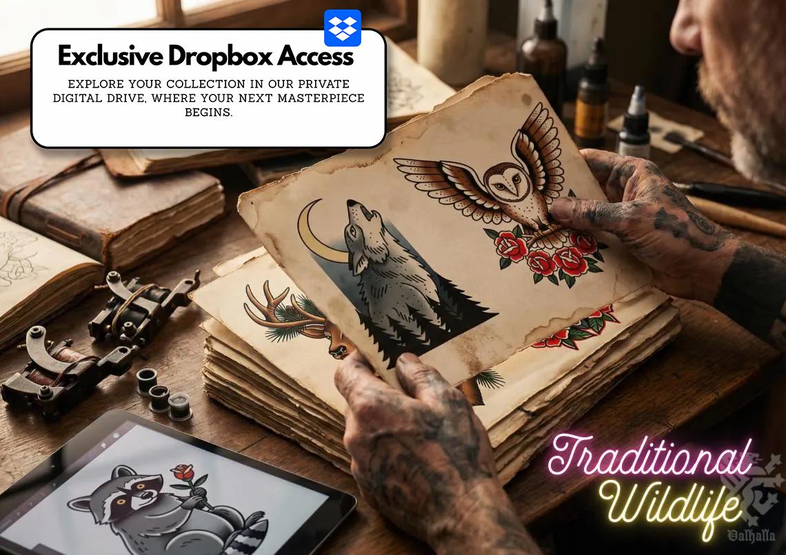 Procreate, Traditional wildlife (Digital Download)