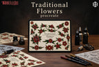 100 tattoo inspired flowers drawn by hand - .svg .png .ai & Procreate format included